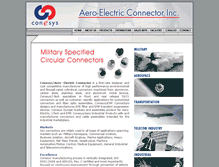 Tablet Screenshot of aero-electric.com